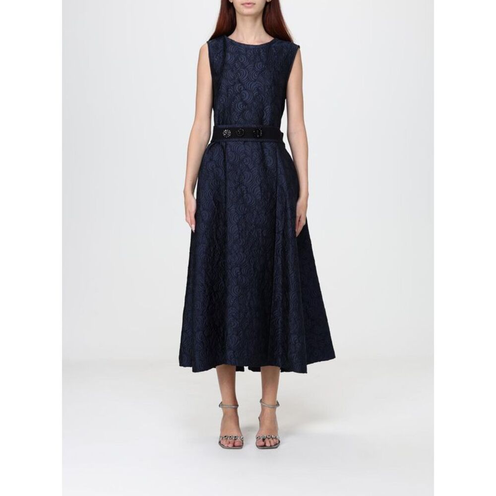 'S Max Mara Women 'S Max Mara Abstract Jacquard A-Line Midi Dress For Ceremonies